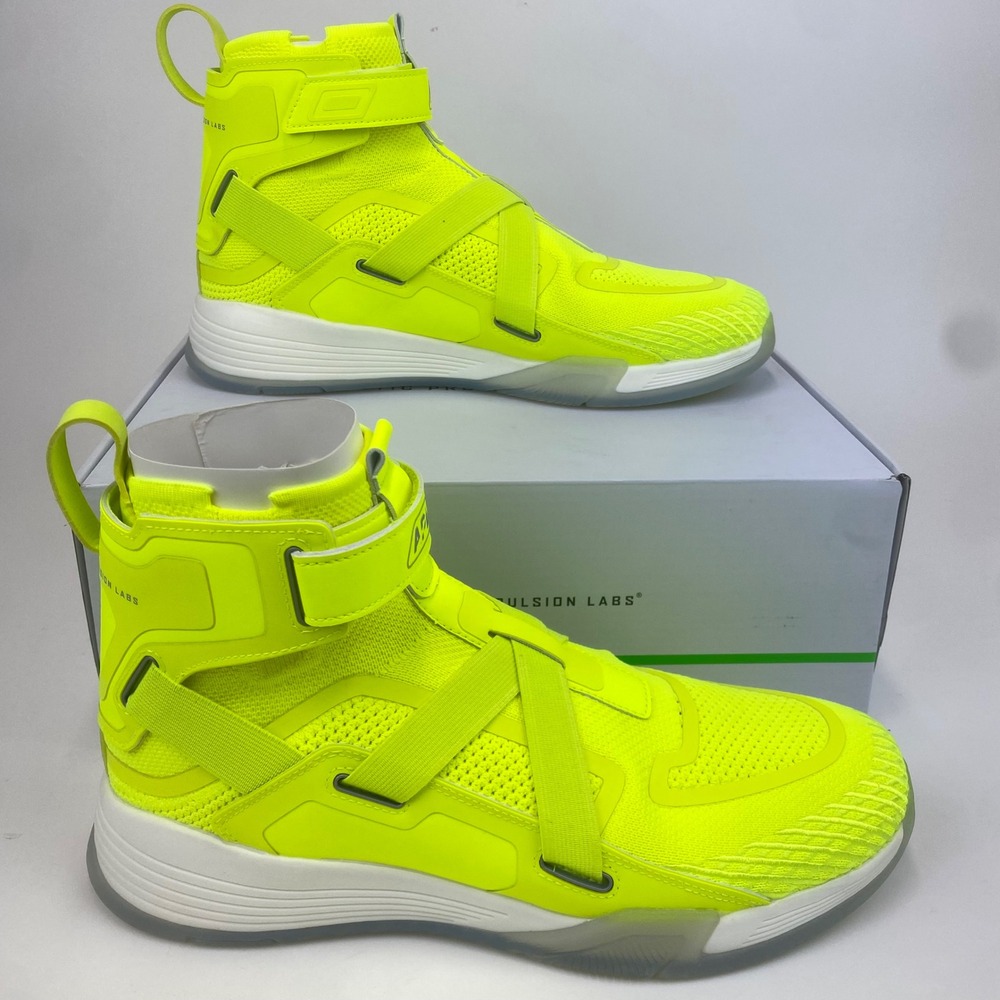 APL Athletic Propulsion Labs Super Future Neon Yellow Sneakers Men 11 Women 12.5